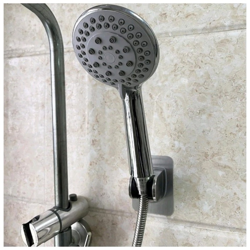 Shower Head Holder w Strong Adhesive - Waterproof Wall Mount For‎ Bathroom